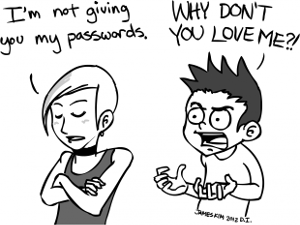 sharing password